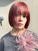 ロティー 天神(loty)&nbsp;ショートヘア ボブ レイヤー ピンクベージュ