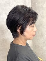 エンクス(enx)&nbsp;ミルクティーブロンド/ダークブルー/デジタルパーマ/鶴ヶ峰SK53