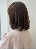 大人ミディボブ20代30代40代◎前髪あり切りっぱなしボブ南越谷