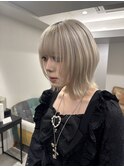 ホワイトブロンド ハイトーン ブリーチカラー 髪質改善 艶髪 
