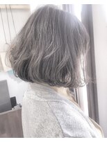 ヘアーアンドアトリエ マール(Hair&Atelier Marl) 【Marl外国人風カラー】グレージュカラーのふんわりボブ
