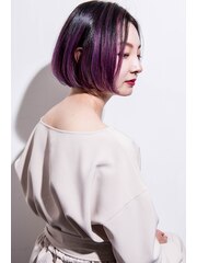 【REJOICE hair】リップラインのベーシックボブ