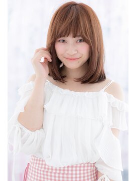 ヘアアンドビューティー ミック(Hair & Beauty miq) 斜めバング×前下がり☆小顔見せワンカール