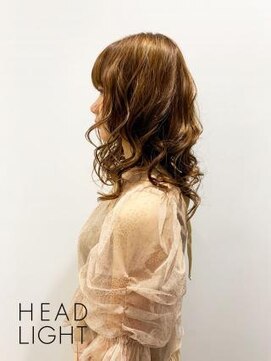 アーサス ヘアー デザイン 研究学園 学園の森店(Ursus hair Design) リッチウェーブが顔周りを飾るレイヤーセミロングモテナチュラル