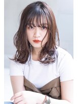 エース (ACE)&nbsp;ACE 大人ブラウン×シースルーバングミディ