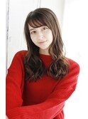 小顔セミウェットウェーブハイライトカラーオリーブカラー/106