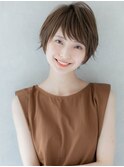 【ROMA銀座】大人可愛い/前髪あり小顔/抜け感ニュアンスショート
