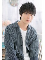 ミック ヘアアンドメイク アップ 駒込店(miq Hair&Make up)&nbsp;好感度！黒髪グレイアッシュ爽やかニュアンスマッシュa1