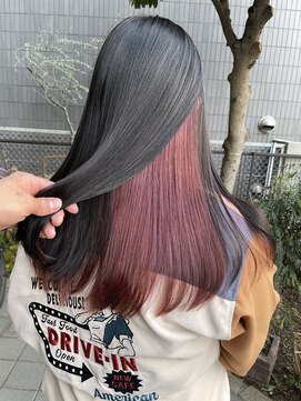 美容室ポール 西葛西店(PAUL) インナーカラー×ピンクバイオレッド