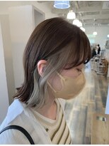 ヘアー ミュゼ 大西店(HAIR Musee)&nbsp;イヤリンググレージュカラー