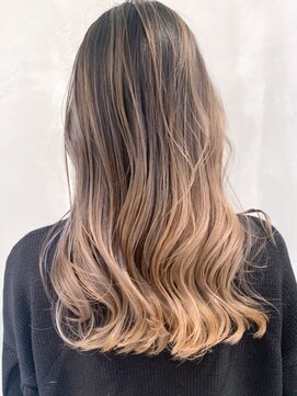 アイティーバイアルバム 下北沢店(IT by ALBUM) バレイヤージュ_ホワイトグレージュネビージュ_ba382681