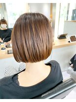サロンドミルク 新百合ヶ丘店(salon de MiLK)&nbsp;《お客様スタイル　五月女》パツッとラインが綺麗な丸みボブ！