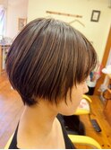 透け感ショート