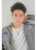 【翁長孝輔】短髪ツーブロックスパイキーショートアップバング