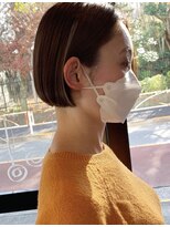 ナタン 自由が丘(NATHAN)&nbsp;耳だしショート×ミストバング×癖毛カット×ウザバング×ボブ