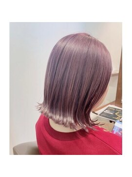 アフィックス プラス(affix PLUS) ピンクブラウン*切りっぱなしボブ