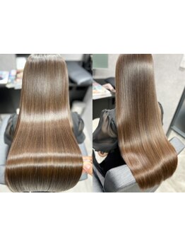 【最新の髪質改善】”ケラチントリートメント”でクセ・うねりを大幅軽減★ダメージレスな縮毛矯正も◎