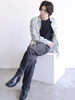 ロアーヘアー オペラオー 折尾店(RAWR hair Opera O)&nbsp;【RAWR】メンズパーマ_センターパートウルフ