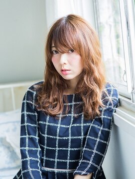 モニカ 横須賀中央店(Monica) デザインカラー/シルキーベージュ/グレージュカラー/斜めバング