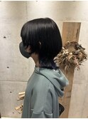 20代30代大人可愛い#ミディアムウルフカット×寒色系アッシュ