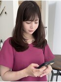 小顔美人レイヤーカット×ナチュラルグレージュ30代40代50代