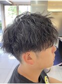 メンズカット×ツイストスパイラルパーマ