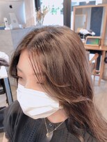 レイ 津田沼(Lei) ボブ/前髪/こなれミディ/オリーブベージュ/ウェーブパーマ/韓国