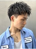 ビジネスショート×爽やかアップバング
