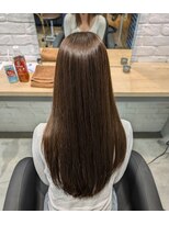 エイト 沖縄豊崎店(EIGHT toyosaki)&nbsp;【EIGHT 豊崎】お客様スタイル…オリーブベージュ×ロング…