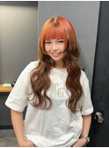 #ロングヘア#デザインカラー#ルーツカラー#プルエクステ