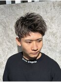 ブラウンメッシュ/メンズヘア/メンズカット/メンズブリーチ/眉毛