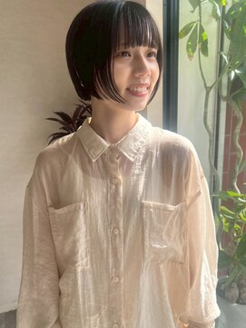 トナリ(tonari) ミニボブ 前下がり ショートカット 似合わせ【鹿児島中央駅】