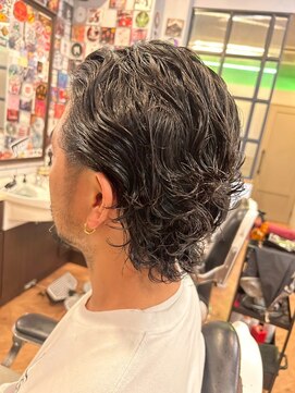 バーバーブロス 吉祥寺店(BARBER BROS) 【BarBerBROS】ミディアムパーマ　ゆるめセクシーパーマ