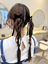 ヘアメイクアンドセットサロン リッコ(Hair make&set salon Ricco)&nbsp;タイトツインアレンジ