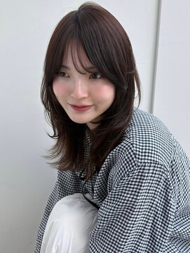 ラフ フロム ガーデン(Laf from GARDEN) ミディアム/レイヤーカット/顔周りカット/透明感カラー