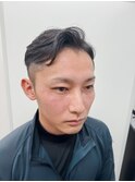 メンズカット　メンズショート　七三分け