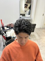 イーラ アメ村店(era)&nbsp;ラルフカールパーマ/メンズ/刈り上げ/眉毛/ツイスト