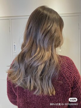 ジーナ 船橋(Zina) 髪質改善＊ロングレイヤーグレーベージュ＊美髪【Zina船橋】