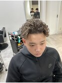メッシュサーフバックパーマ/メンズ/刈り上げ/眉毛/ツイスト