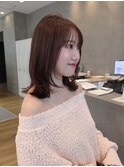 ラベンダーブラウン/ラベンダーカラー/ミディアムボブ