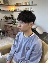 シラス(SiLasu)&nbsp;メンズマッシュ×波巻きパーマ