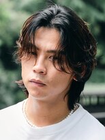 バイフィフス 原宿/表参道(by fifth)&nbsp;メンズシースルーマッシュニュアンスパーマシャドウパーマテテ風