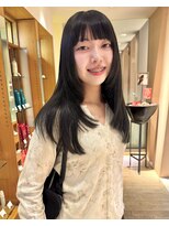 ビファインイーハアヴェダ(Befine e-ha AVEDA)&nbsp;顔まわりレイヤー×艶感オリーブブラック