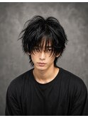 ウルフスタイル クズウルフ メンズカット 外ハネスタイル