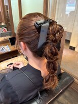 エイチエムヘアーホーム 池袋2号店(H M hair home)&nbsp;ポニーテール/ポニーテール編みおろし/編み下ろし/ヘアセット