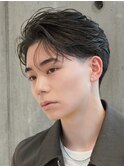 原宿ニュアンスパーマカルマパーマセンターパートガイルヘア緩め