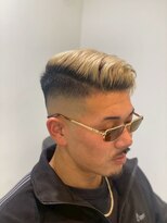 アース 常盤平店(HAIR & MAKE EARTH) 【金髪フェード】圧倒的存在感!ハイトーンで魅せる男前スタイル