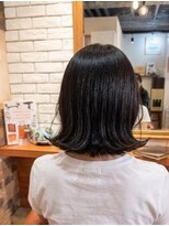 ヘアメイク フレンシア(hair make flencia)&nbsp;ツヤ感軽やか外ハネボブ【405スタイル】