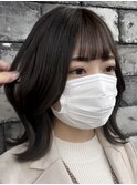 ハッシュカット/デザインカラー/グレージュ[綾瀬駅/韓国ヘア]