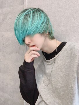 シン(syn) ハイトーンマッシュ ミントカラー